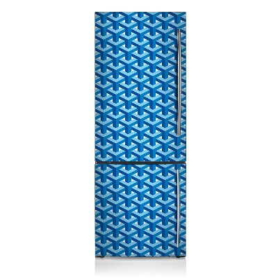 Imán decorativo para refrigerador Abstracción azul 3d