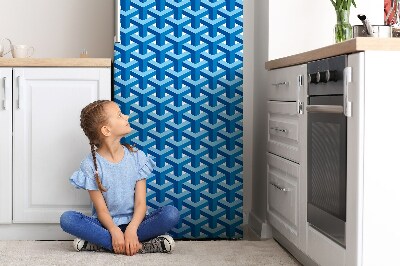 Imán decorativo para refrigerador Abstracción azul 3d