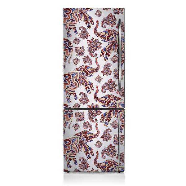 Funda magnética para refrigerador Patrón de elefante paisley