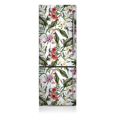 Imán decorativo para refrigerador Flores tropicales