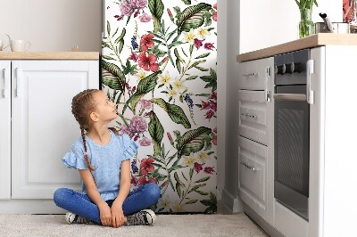 Imán decorativo para refrigerador Flores tropicales