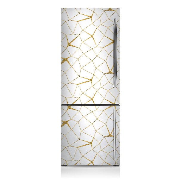 Imán decorativo para refrigerador Mosaico dorado