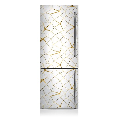 Imán decorativo para refrigerador Mosaico dorado