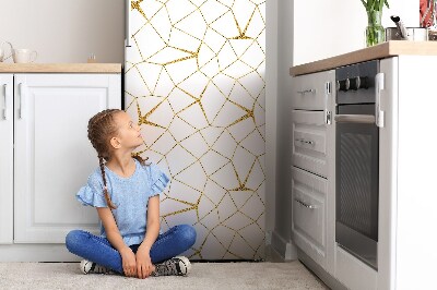 Imán decorativo para refrigerador Mosaico dorado