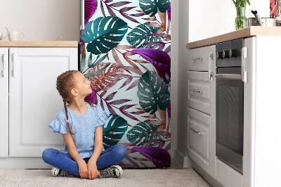 Imán decorativo para refrigerador Hojas tropicales