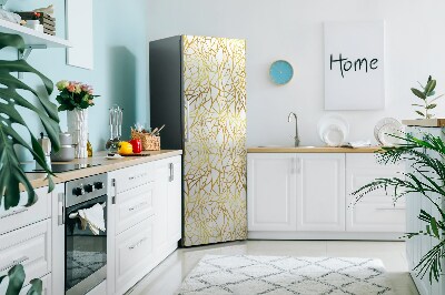 Imán decorativo para refrigerador Ornamento dorado