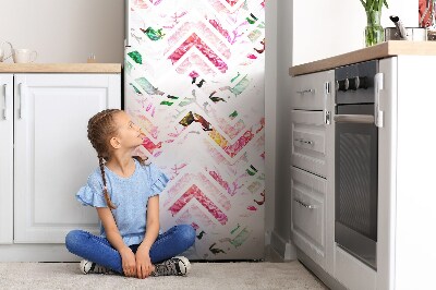 Imán decorativo para refrigerador Zapateros florales