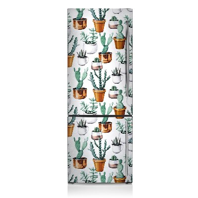 Imán decorativo para refrigerador Cactus en macetas