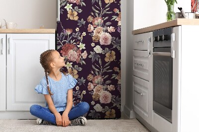 Imán decorativo para refrigerador Jardín con flores