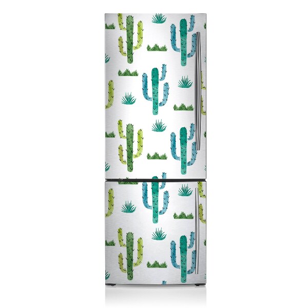 Funda magnética para refrigerador Cactus pintado