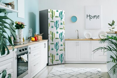 Funda magnética para refrigerador Cactus pintado