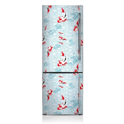 Imán decorativo para refrigerador Carpa koi