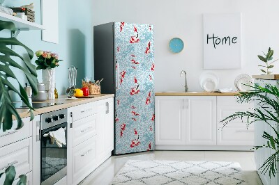 Imán decorativo para refrigerador Carpa koi