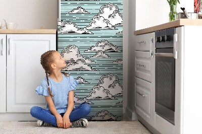 Imán decorativo para refrigerador Dibujo en la nube