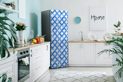 Imán decorativo para refrigerador Ruedas azules