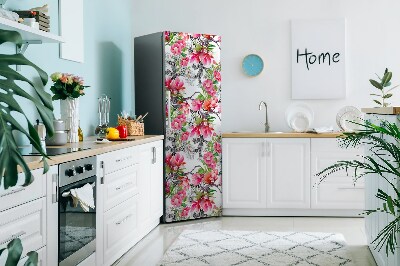 Funda magnética para refrigerador Flores de acuarela