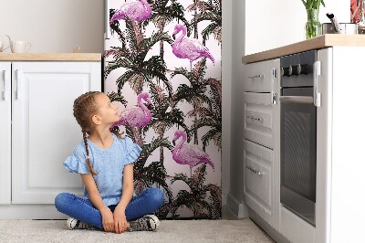 Funda magnética para refrigerador Flamencos en palma