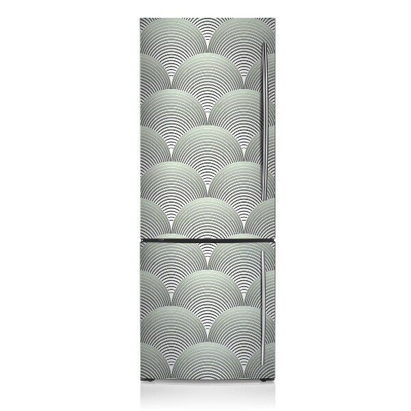 Imán decorativo para refrigerador Patrón semicircular