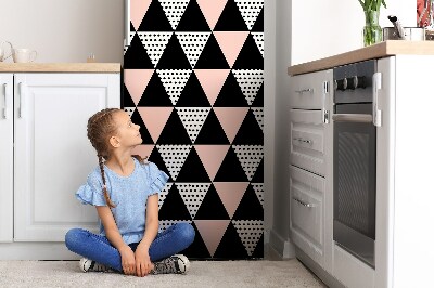 Imán decorativo para refrigerador Triángulos geométricos