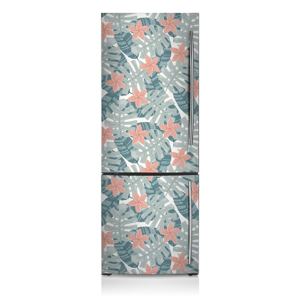 Funda magnética para refrigerador Mural tropical