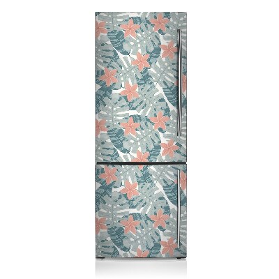 Funda magnética para refrigerador Mural tropical