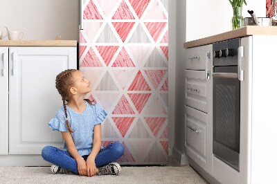 Imán decorativo para refrigerador Triángulos rosas