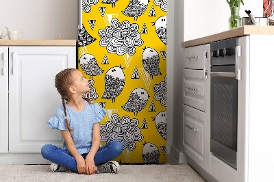 Imán decorativo para refrigerador Pájaros