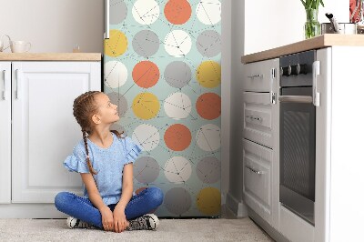 Imán decorativo para refrigerador Patrón geométrico