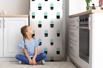 Imán decorativo para refrigerador Cactus