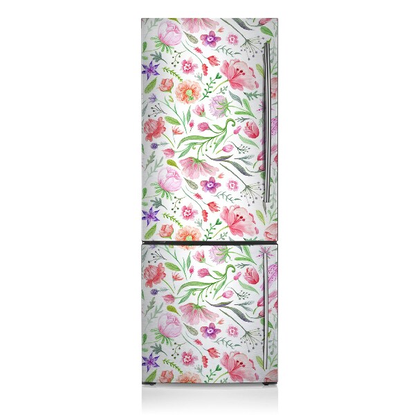 Funda magnética para refrigerador Flores pintadas