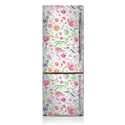 Funda magnética para refrigerador Flores pintadas