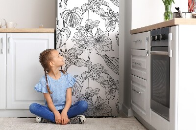 Imán decorativo para refrigerador Línea de lágrimas de flores