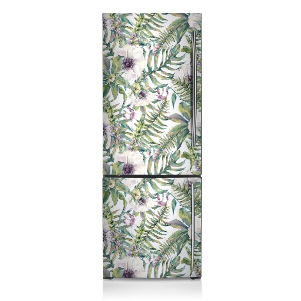 Funda magnética para refrigerador Flores blancas