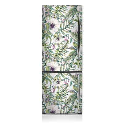 Funda magnética para refrigerador Flores blancas