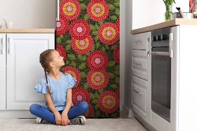 Imán decorativo para refrigerador Flor geométrica