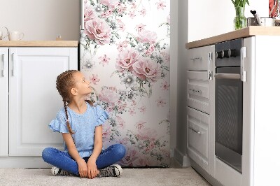 Imán decorativo para refrigerador Flores un patrón delicado