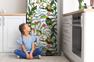 Funda magnética para refrigerador Flora tropical