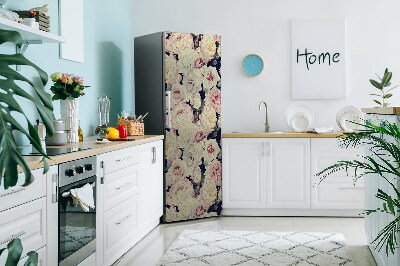 Imán decorativo para refrigerador Rosas blancas