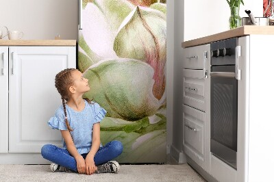 Cubierta magnética para refrigerador Flores de magnolia