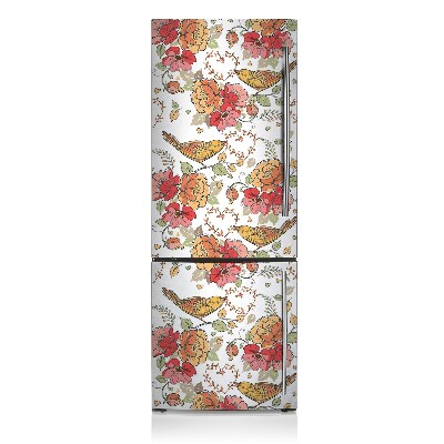 Funda magnética para refrigerador Decoración de pájaros