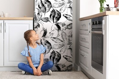 Imán decorativo para refrigerador Hojas pintadas