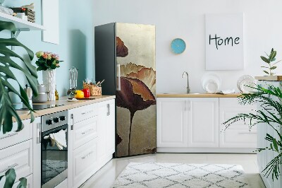 Funda magnética para refrigerador Poppies grandes pintadas