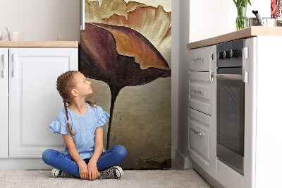 Funda magnética para refrigerador Poppies grandes pintadas