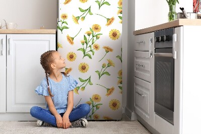 Funda magnética para refrigerador Girasoles