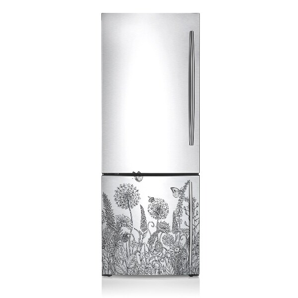 Funda magnética para refrigerador Boceto de flores