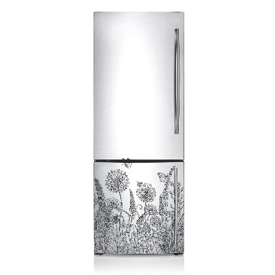 Funda magnética para refrigerador Boceto de flores