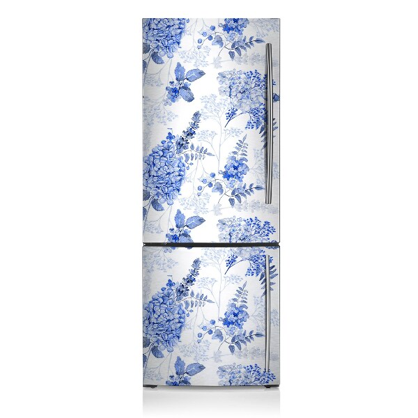 Funda magnética para refrigerador Hortensia azul