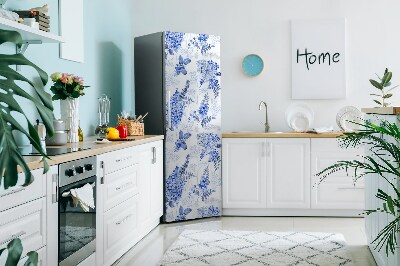 Funda magnética para refrigerador Hortensia azul