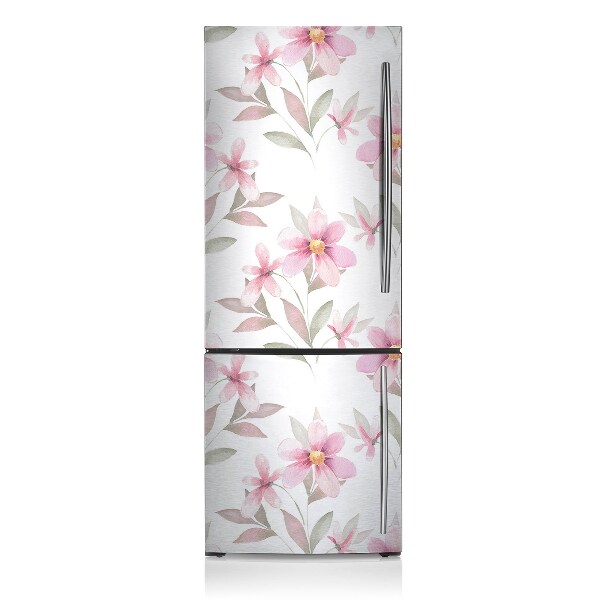 Funda magnética para refrigerador Flores rosadas