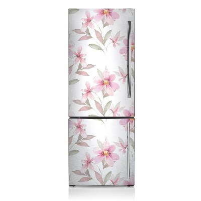 Funda magnética para refrigerador Flores rosadas